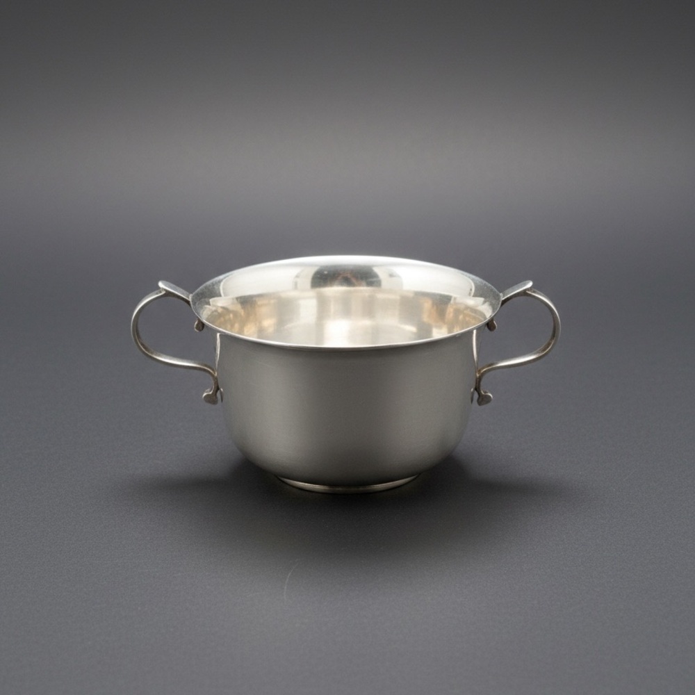 Sterling Silver Double-Handled cup/bowl